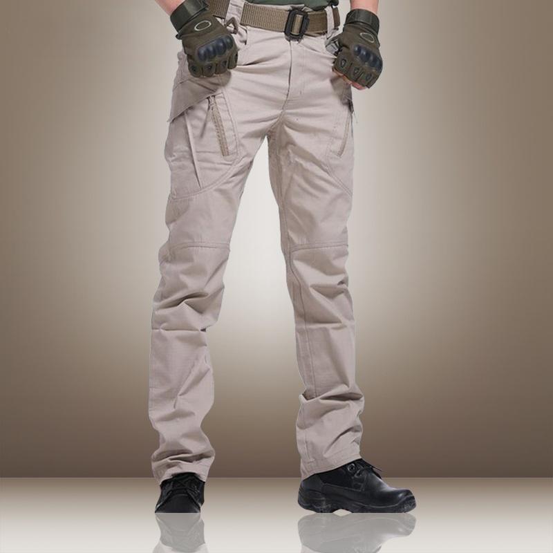 

Men' Pants 2023 Tactical Cargo Sweatpants Casual Male Sports Multi Pocket Elastic Military Trousers For Men Slim Fit 5XL, Ix9 khaki 3