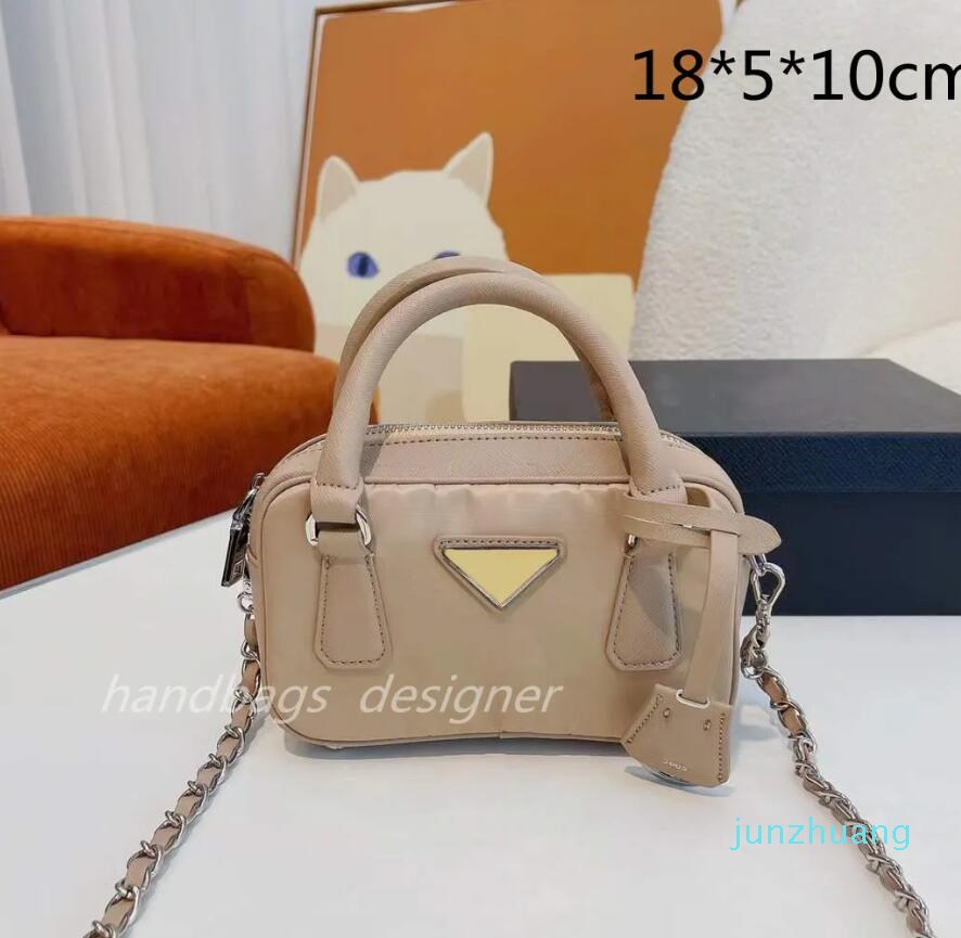 

Mini Pillow Bags designer bags woman crossbody tote bag luxury handbag single shoulder fashion tiny phone purse chain cross body Nylon 86, Black(pda l0g0)