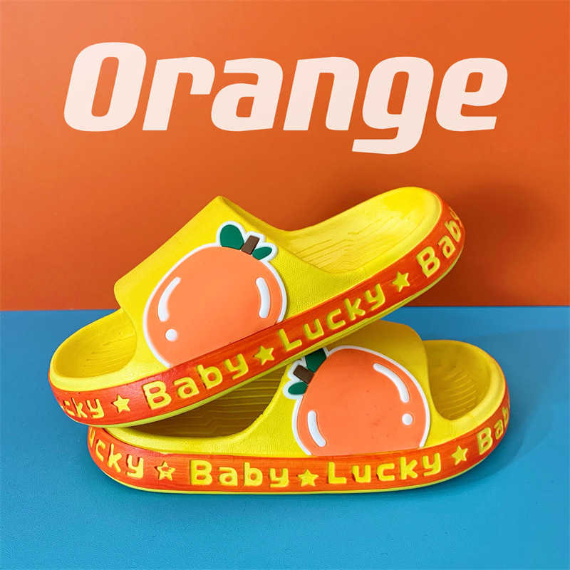 

Slipper Kids Shoes Children's Fruit Cartoon Cute Girls Indoor Outdoor Soft Bottom Non-slip Boy Funny Slippers 0203