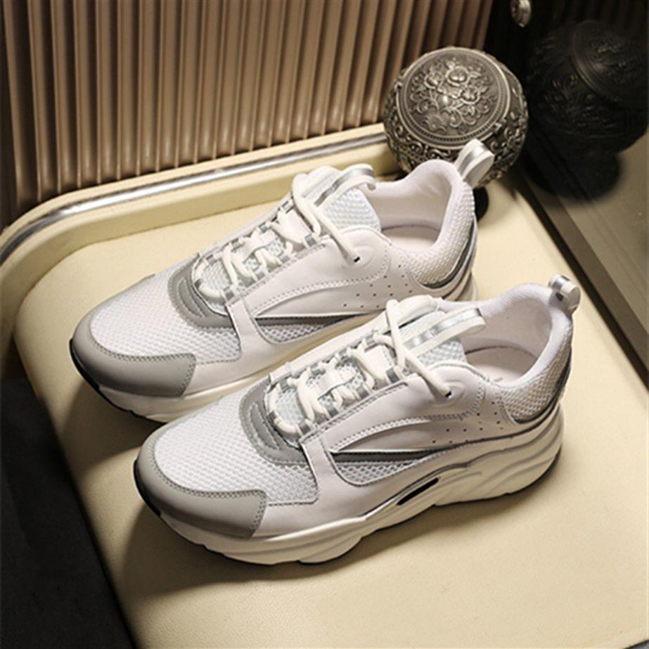 

Womens and Mens Designers Shoes Technical Mesh Smooth Calfskin Chunky Sneakers Sports Vintage HOMME b22 sneaker2216, Color 01