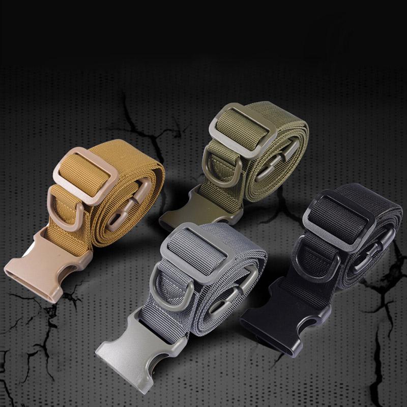 

Waist Support Military Trouser Belt Army Tactical Nylon Webbing Buckle Strap For Outdoor Camping ASD88