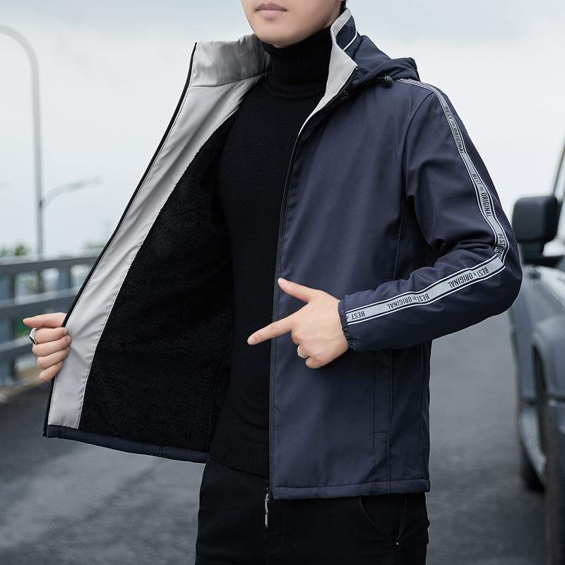 

Men's Jackets Jacket Men Waterproof Breathable Hooded Casual Spring Autumn Outwear Windbreaker Tourism Mountain Raincoat Male ClothingMen's, Gray