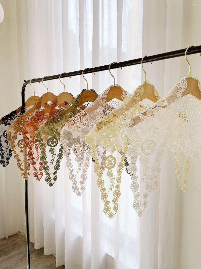 

Ethnic Clothing Korean Triangle Scarf In Spring And Summer 2023 Lace Silk Cape Catholic Veil Headcovering