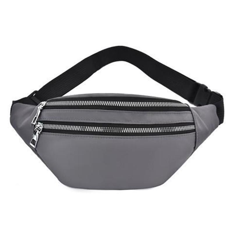 

Waist Bags Trendy Bag Ladies Fashion Casual Crossbody Chest Unisex Hip Travel Belt Sports Wallet Pocket, Black