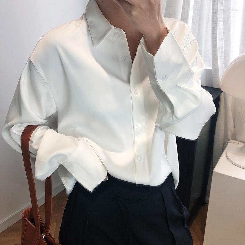 

Women' Blouses Elegant Women Shirts 2023 Summer Office Lady Korean Fashion Plaid Satin Blouse Comfy Loose Casual Tops High End White Blusas, Gray