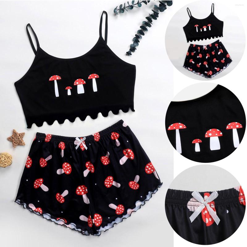 

Women's Sleepwear Women Lingerie Lace Underwire Racy Muslin Underwear Nightdress Sexy Two-Piece Pajamas, Black