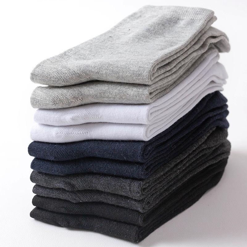 

Men's Socks 10/Pair Men White And Black Mens Wholesale Items For Business In Bulk Gifts Breathable Comfortable, Color mixing 5pair