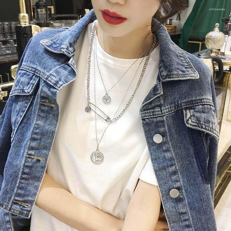 

Backs Earrings Pin Multilayer Fashion Necklace