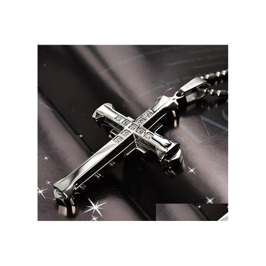 

Pendant Necklaces Necklace For Men Women Gold/Sier/Black Fashion Long Chain Hip Hop Jewelry Drop Delivery Pendants Dhgsi