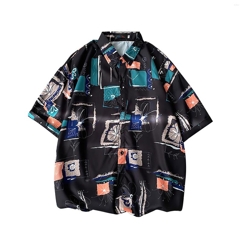 

Men's Casual Shirts Layering For Women Business Shirt Hawaii Beach Couple Short Sleeve Drop Classic, Red