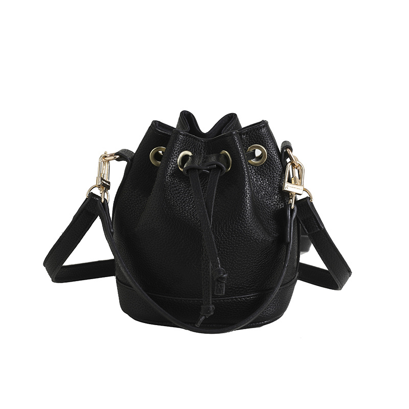 

Designer Bucket Shoulder Bag for Women handbag purse Geometric Handbags Plaid Chain Crossbody Laser Diamond L7413, Black