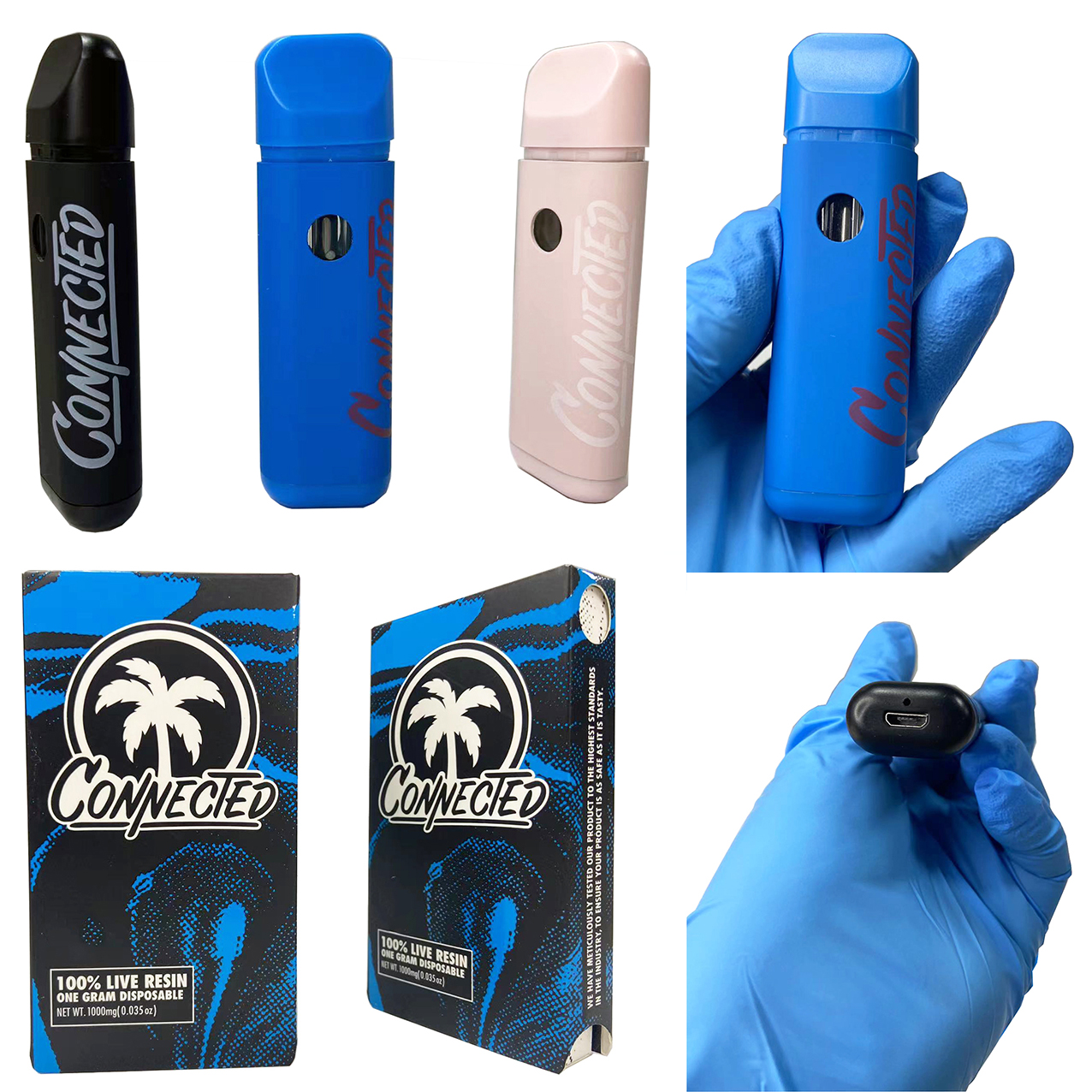 

Electronic Cigarettes New CONECTED Disposable vape pens 380mAh E cigarettes Rechargeable Battery Empty Vape Pen 1ml Vaporizer with Packing