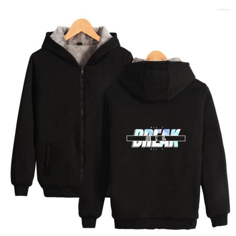 

Men's Hoodies & Sweatshirts Game Kda The Baddest Zip Up Women/Men Winter Thick Warm Fleece Zipper Hooded Jacket Outerwear StreetwearMen's Mi, 008