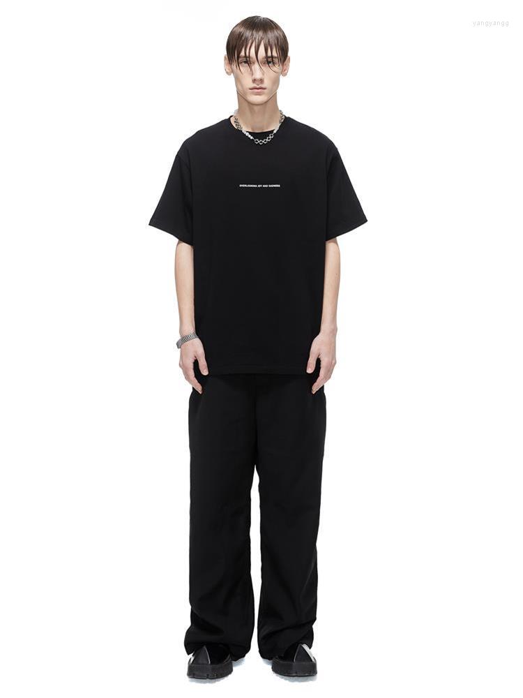 

Men's Pants Men's Straight Leg Overalls Spring And Autumn Fashion Trend Sunshine Youth Harajuku High Street Casual Loose Big, Black