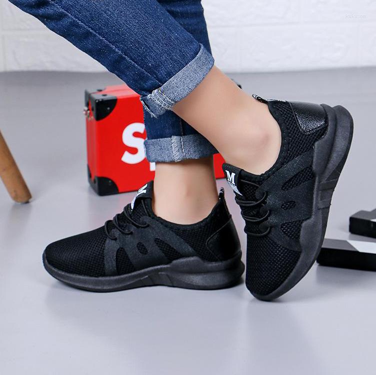 

Athletic Shoes Kids For Boys Girl Children Casual Sneaker Air Mesh Soft Running Sports Shoe Black Red Trainers Sneakers Child Enfant