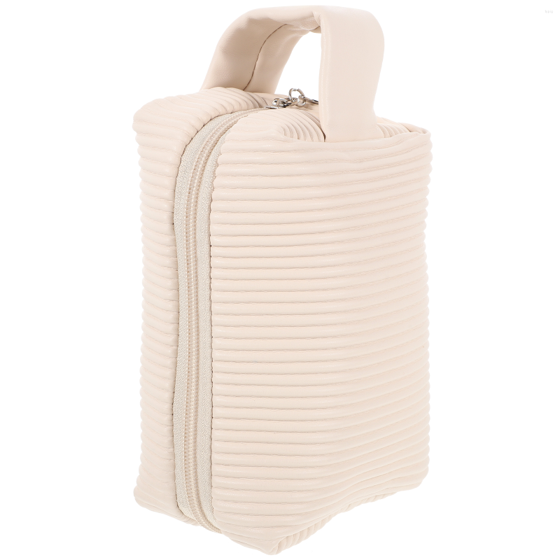 

Cosmetic Bags Makeupstorage Travelfor Holder Holding Capacity Large Toiletry Portable Organizing Tool Pouchaccessory Convenient Make Womenpu, Pink