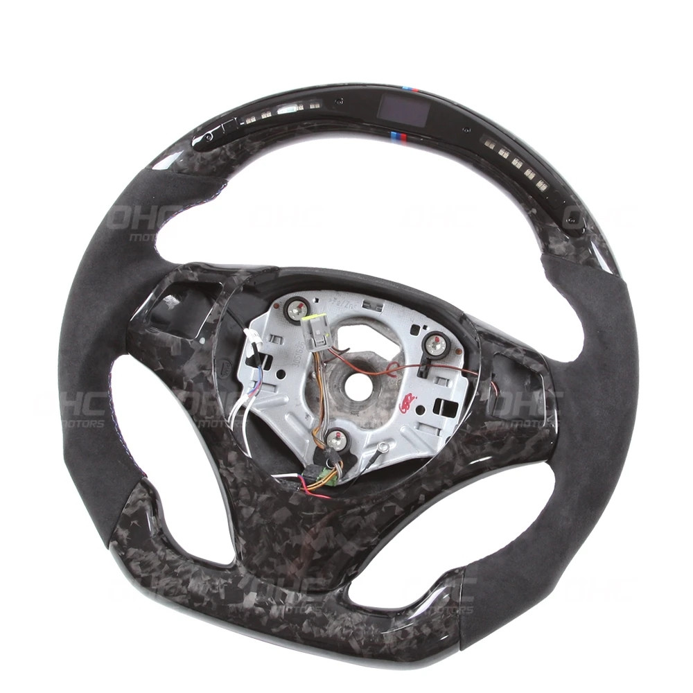 

Racing Steering Wheel for E82 E90 E87 E91 E92 E93 LED Steering Wheel Carbon Fiber and Forged