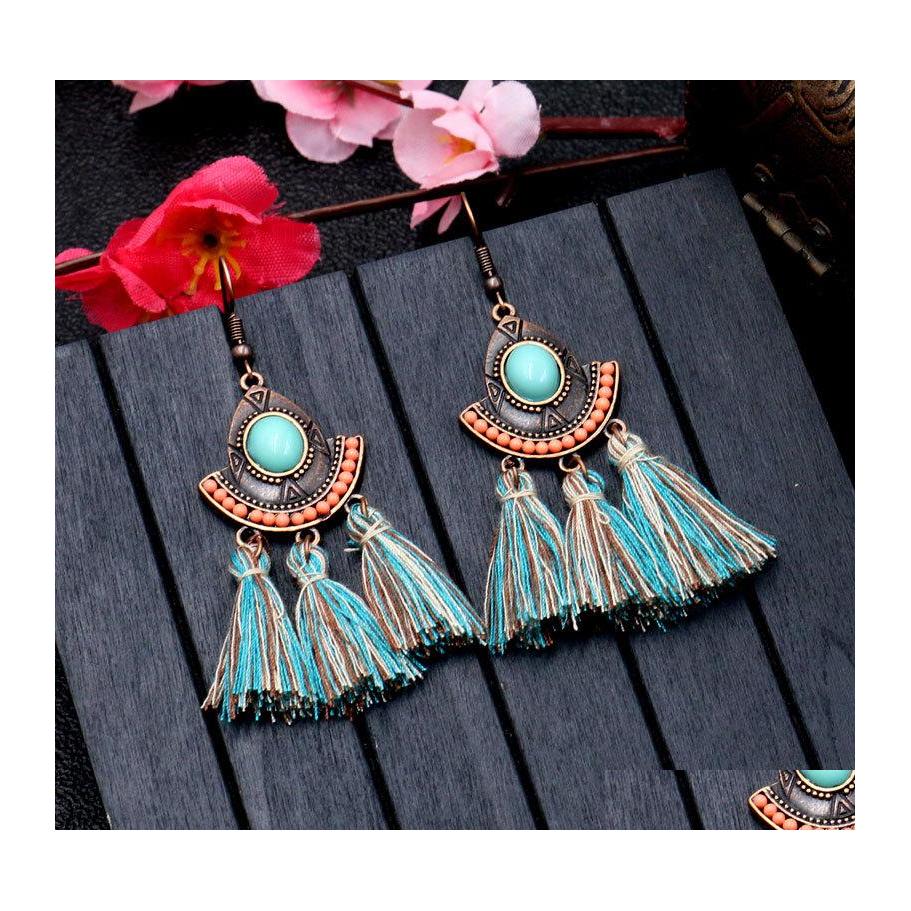

Dangle Chandelier Bohemian Fashion Jewelry Womens Vintage Earrings Hollow Out Beadstassels Drop Delivery Dhvdj
