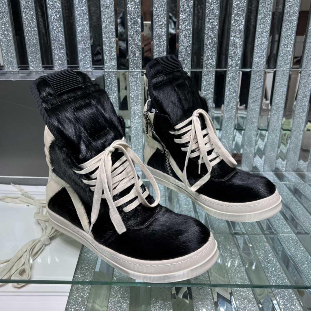 

Designer Boots For Men Rick Fashion Luxury Ankle Genuine Leather And Canvas Booties Classic Lacp Up Winter Owenas Sneaker Trainers Shoes 38-46, Black