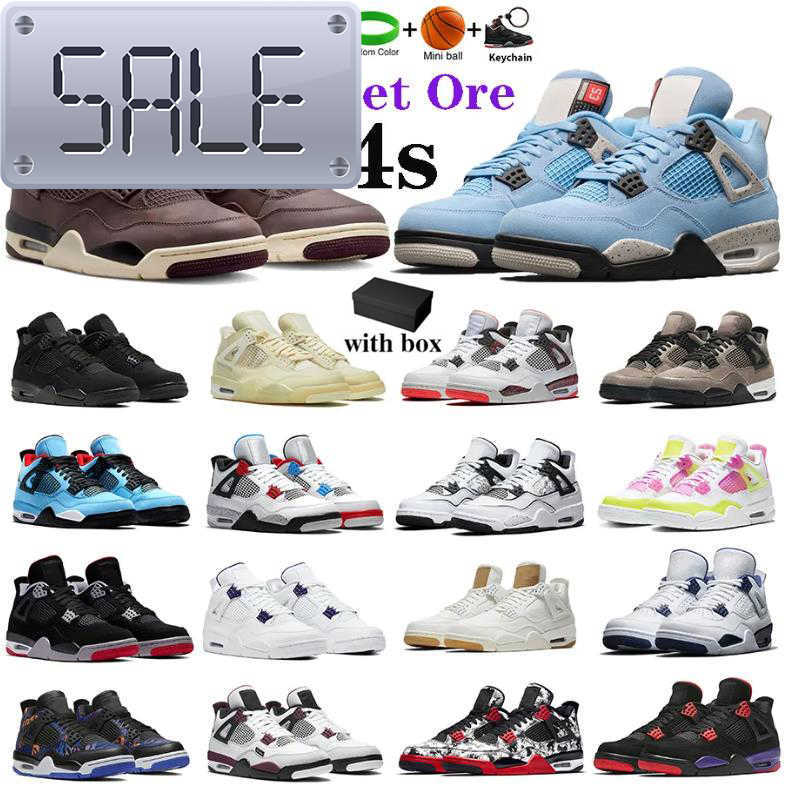 

Jumpman 4 4s Mens Basketball Shoes Military Black Cat Canvas Red Thunder University Blue Thunder Pink Cactus Jack Men Women Trainers Outdoor N4BG N4BG, #16