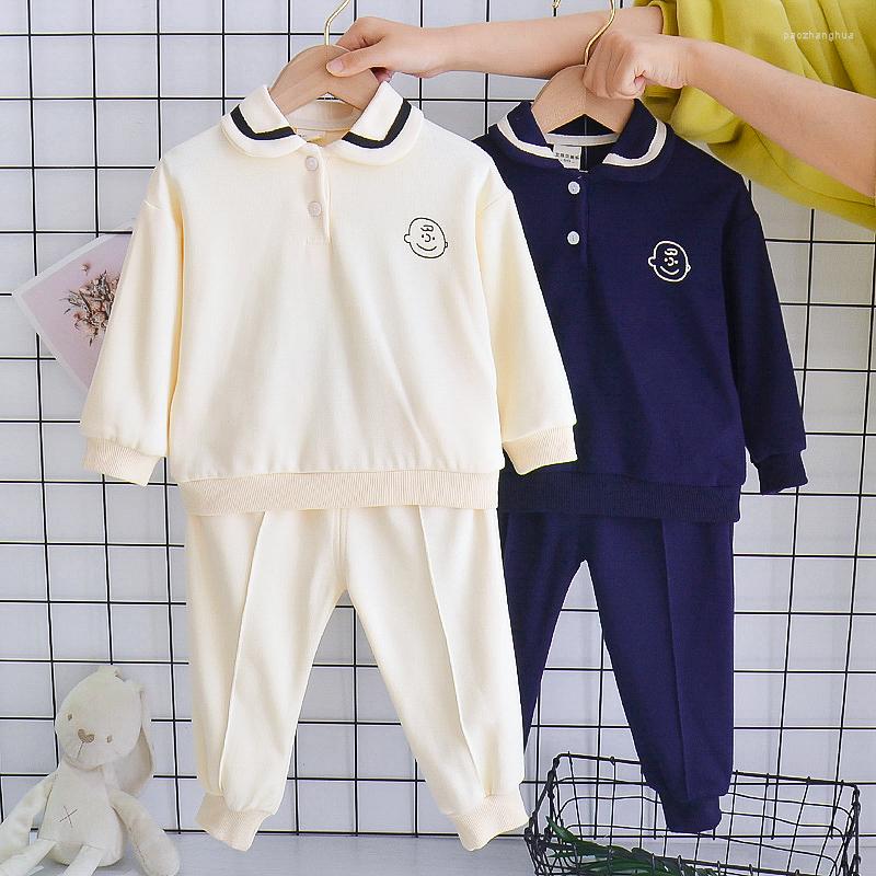 

Clothing Sets Children's Clothes Autumn Boys Long-Sleeved 1 2 3 4 Years Baby Pullover Sweater Pants Pcs Toddler Casual Sports Outfits, Beige