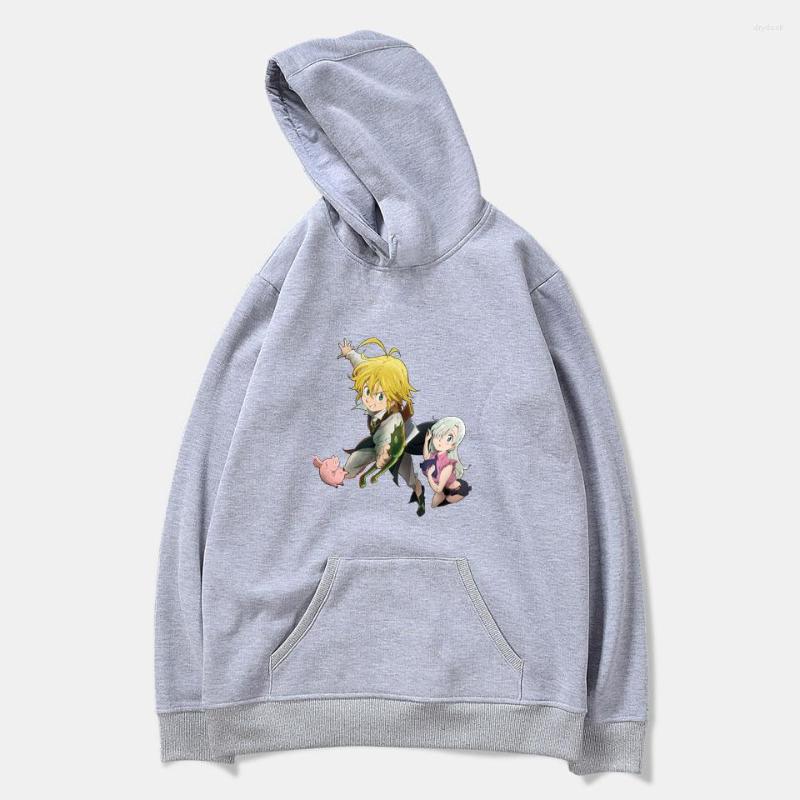 

Men's Hoodies 2023 The Seven Deadly Sins Men Women Streetwear Fashion Hooded Harajuku Cotton Sport Sweatshirts, White