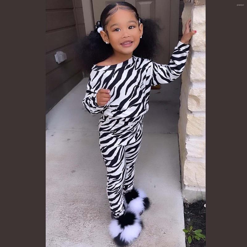 

Clothing Sets Size 4 Boys Clothes Toddler Kids Baby Girls Spring Autumn Striped Long Sleeve T Shirt Pants Set Outfits 3, Black
