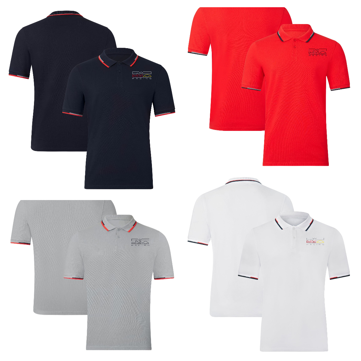 

F1 Team Clothing Leisure Short Sleeve Polo Shirt Lapel T-shirt 2023 New style can be customized.