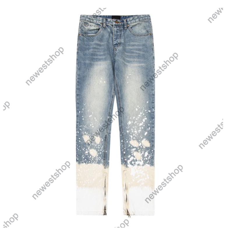

2023 Men's Jeans Unwashed Selvedge Mens Raw Denim Jeans men tie-dyed jean Japanese Style high quality hiphop pants, Blue