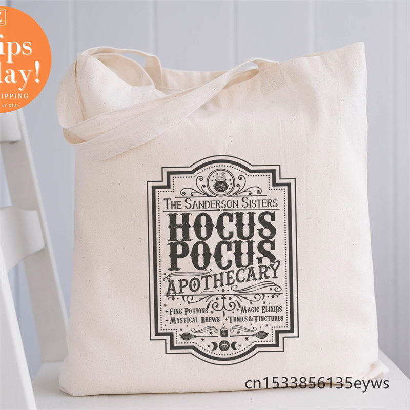 

Evening Bags Hocus Pocus Graphic Hipster Cartoon Print Shopping Tote Girls Pacakge Hand Bag 230203, D6227