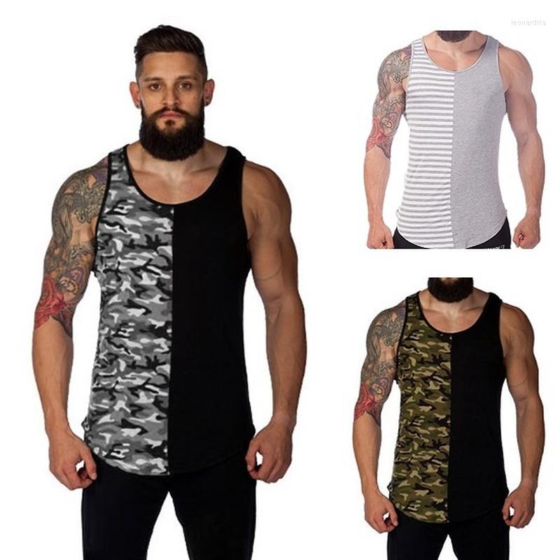 

Men' Tank Tops ZOGAA Brand Fitness Clothing Mens Fashion Stitching Clothes Slim Gym Top Men Plus Size -XXXL Sleeveless Blouse, Black