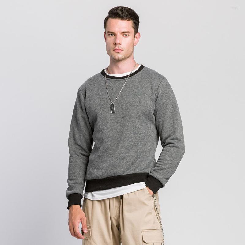 

Men's Hoodies 2023 Hoodie Autumn And Winter Crew Neck Loose Europe America Brand Tearable Washing Label Contras, Black