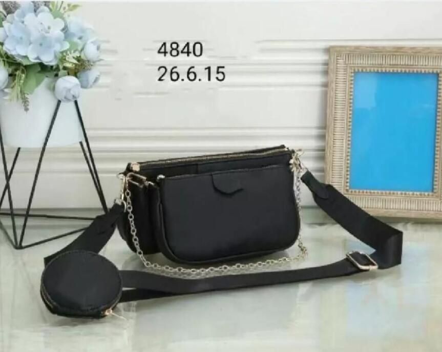 

New Shoulder Bags three piece set purs classic handbags women bag leather lady messenger bag satchel cross body Handbag package ev WgcFD, Blue