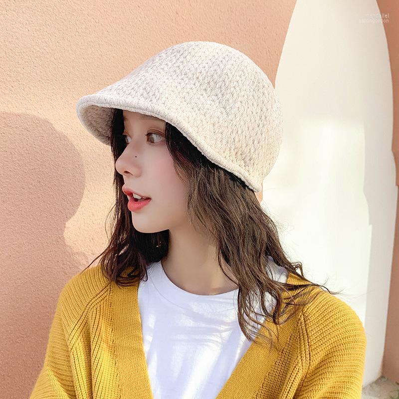 

Beanies Hat Female Winter Tide Chenille Fisherman Thick Double Layer Leisure All-match Student Woolen1 Wend22