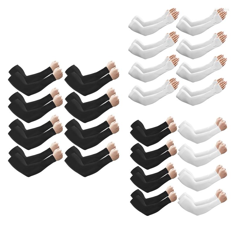 

Knee Pads 8 Pairs Arm Sleeves For Men And Women Sleeve To Cover Full Arms UV Out&Cooling Sun Protect, White