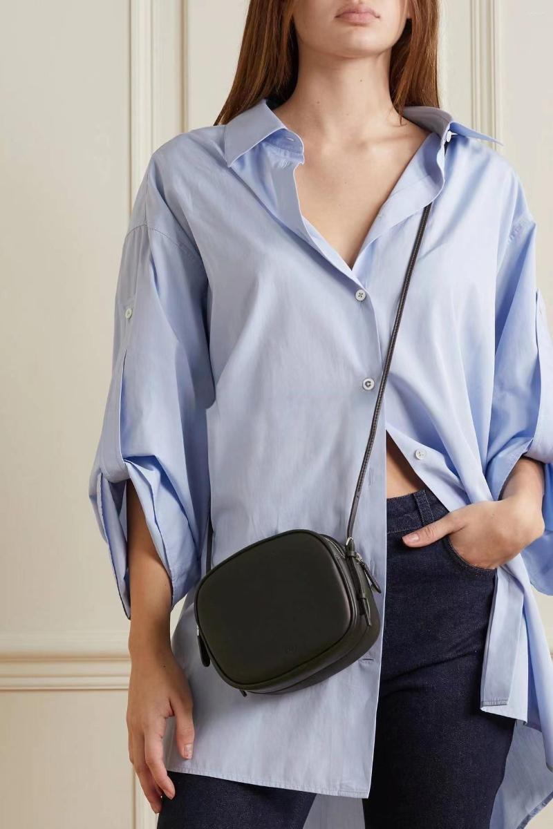 

Evening Bags Style Camera Cowhide Small Round Package And Square Bag Double-deck Mini Handbag Single Shoulder Oblique Cross, Black