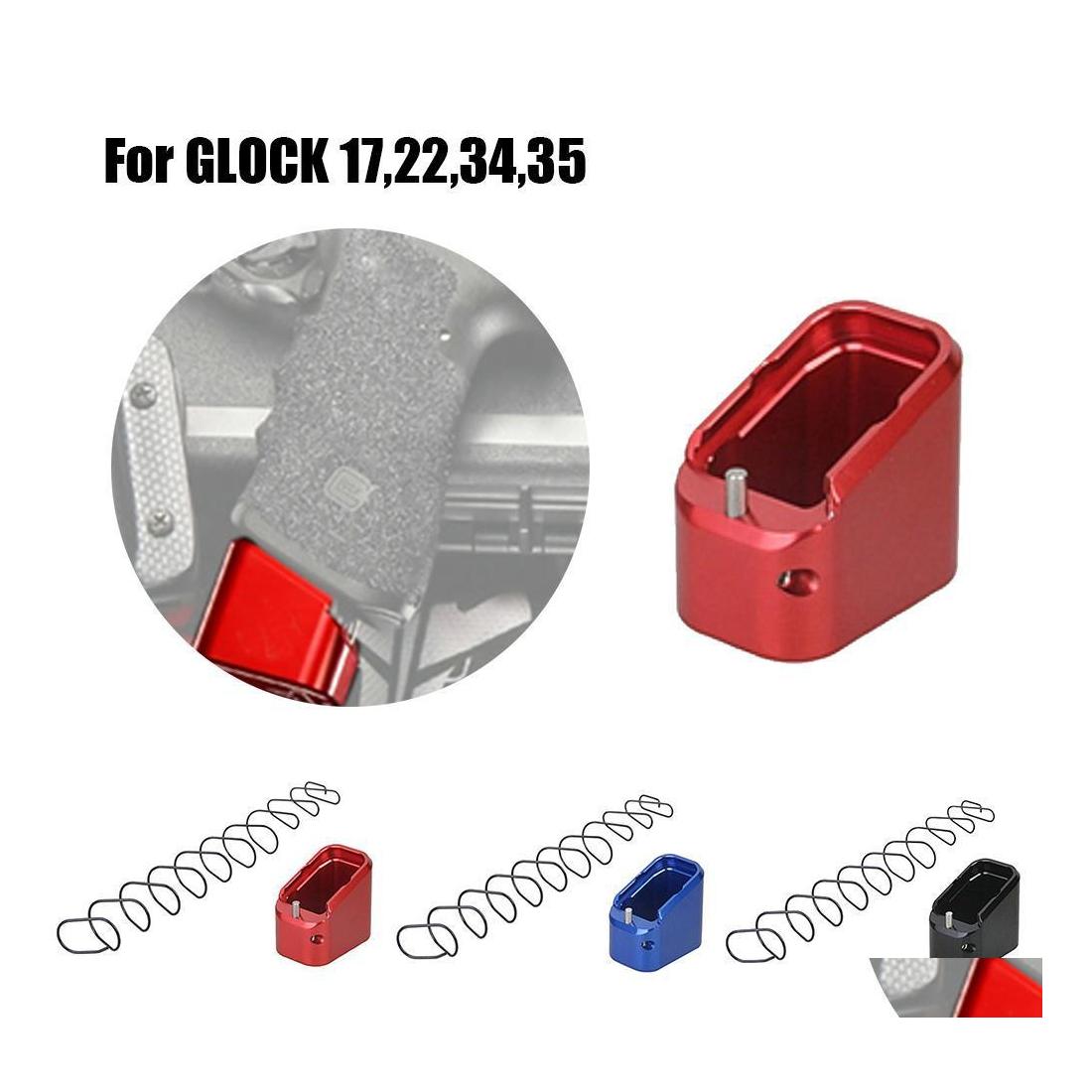 

Others Tactical Accessories M4 M16 Ar 15 Paintball Aluminum Magazines Base Pad Kit G17 G22 G34 G35 For Hunting Shooting Drop Delivery Dhgwa, Black