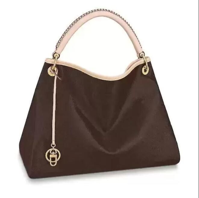 

2022 Brown flower genuine bggs leather M40249 Artsy MM size women handbags purses shopping bag Tote clutch shoulder bags checker S fzUco, Red