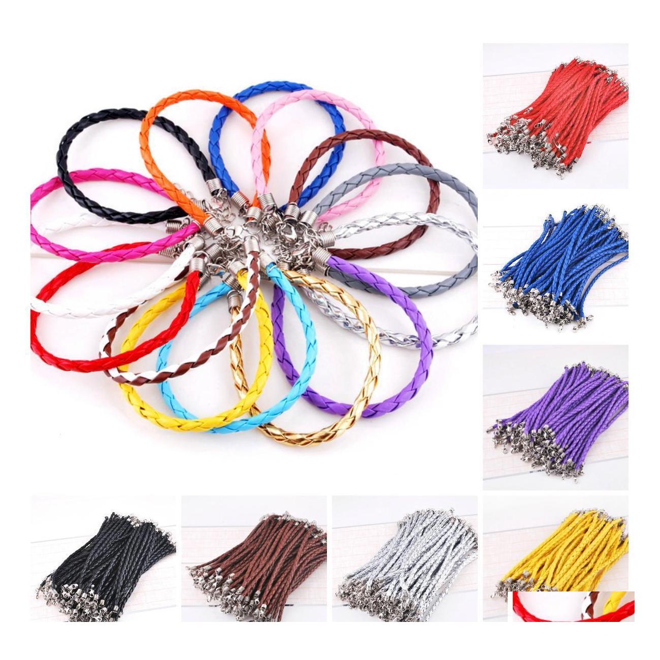

Charm Bracelets Leather Basic Bracelet European Bead Necklace Diy Jewelry Drop Delivery Dhpbd