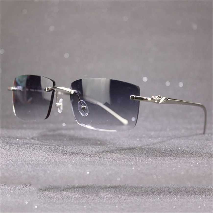 

30% OFF 2023 All-match Random For Men and Women Luxury Carter Glass Frame with Panther Decoration Classic Trendy Male Female