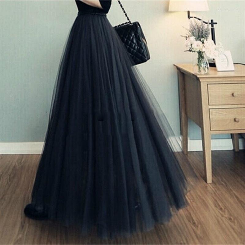 

Skirts Half Length Skirt Spring And Autumn Three-layer Mesh Pettiskirt Long Princess Large Swing, Gy