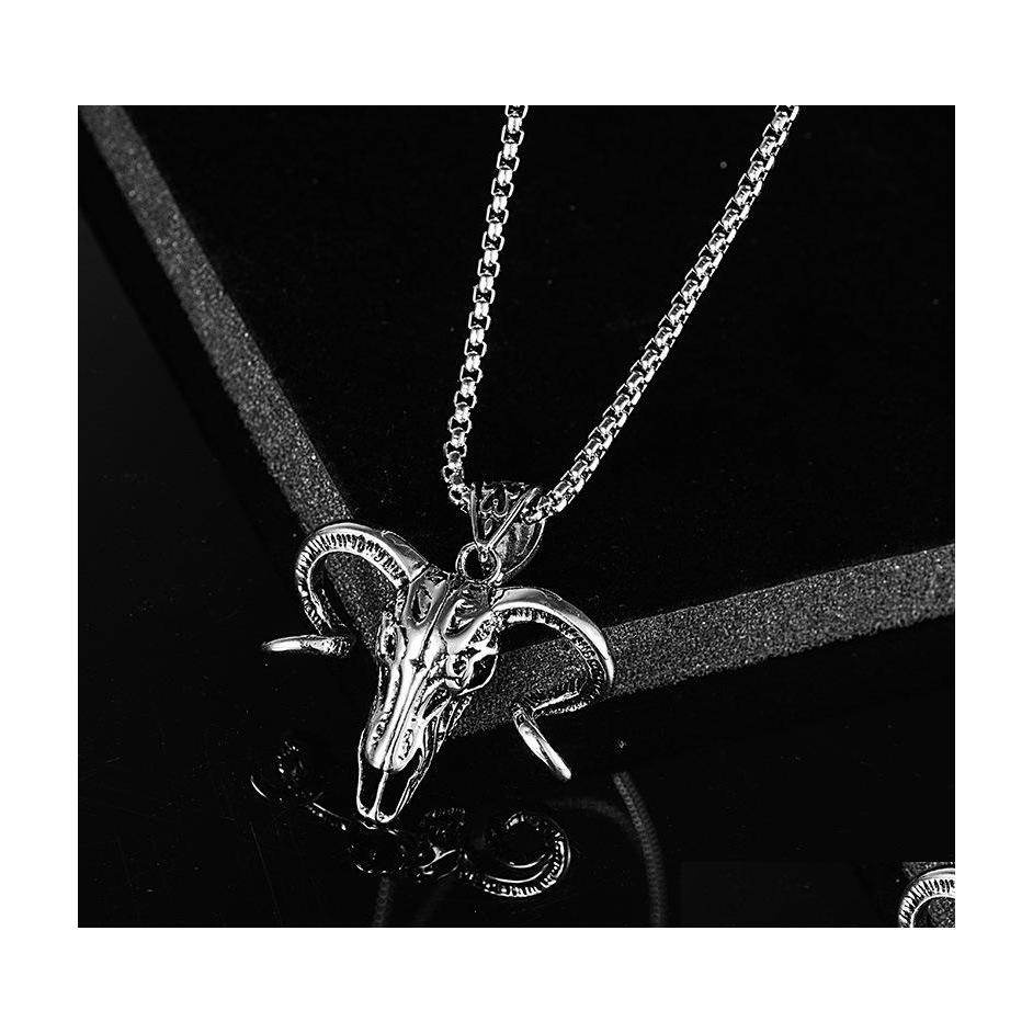 

Pendant Necklaces Hip Hop Jewelry Sheepshead Fashion For Women Men Necklace Drop Delivery Pendants Dhwhe