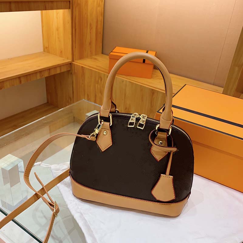 

The Tote Bag Designer Shell Handbag for Women Fashion Hand Bags Ladies Handbags Female Purse, Black flower