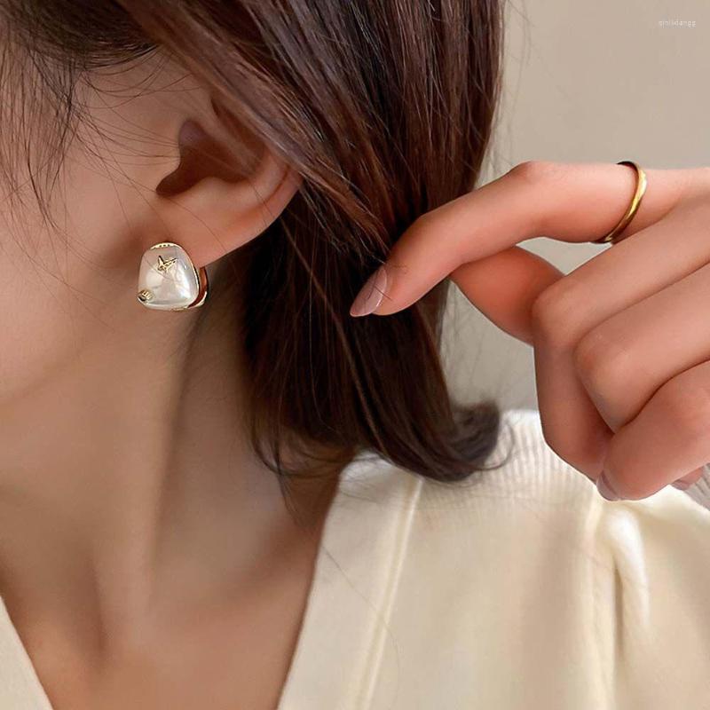 

Backs Earrings Fashion Jewelry Simulated Pearl Rhinestone Clip On Cute For Women Shiny Crystal Wedding Ear