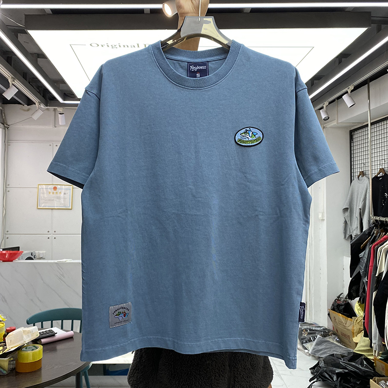 

Washed Heavy Fabric T Shirt Men's Plus Tees Women T-shirt Top Tee 2023ss