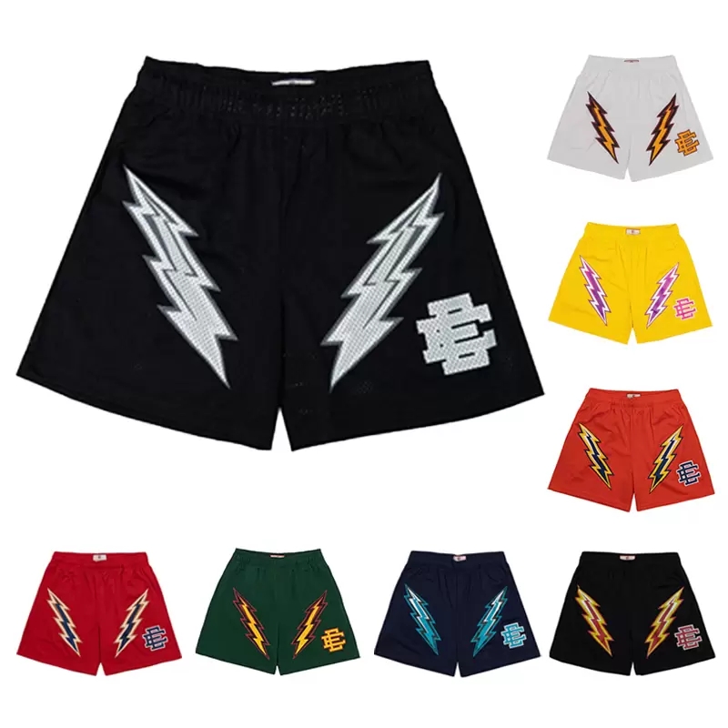 

designer mens ee shorts Eric Emanuel Fitness Sports Lightning printed shorts 17 Color women Summer Fitness Workout Casual Basketball Pants size M//XL/XXL/XXXL, 07