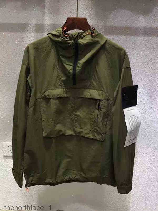 

Qualitytops Designer Mens Hoodie Stone Spring Autumn Coat Windrunner Fashion Hooded Hoodies Island Sports Windbreaker Casual Zipper Coatspcgt, Black