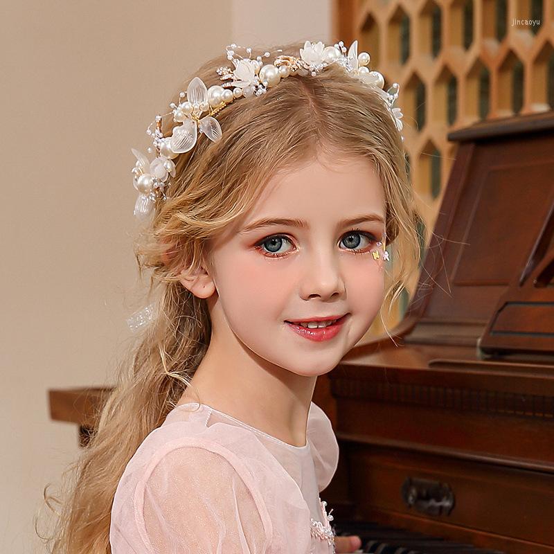 

Hair Accessories Elegant Girls Headband Wedding Imitated Pearl Kids Flower Tiara Wreath Jewelry Garland Hairband, Z1-sj-0.01-bracelet