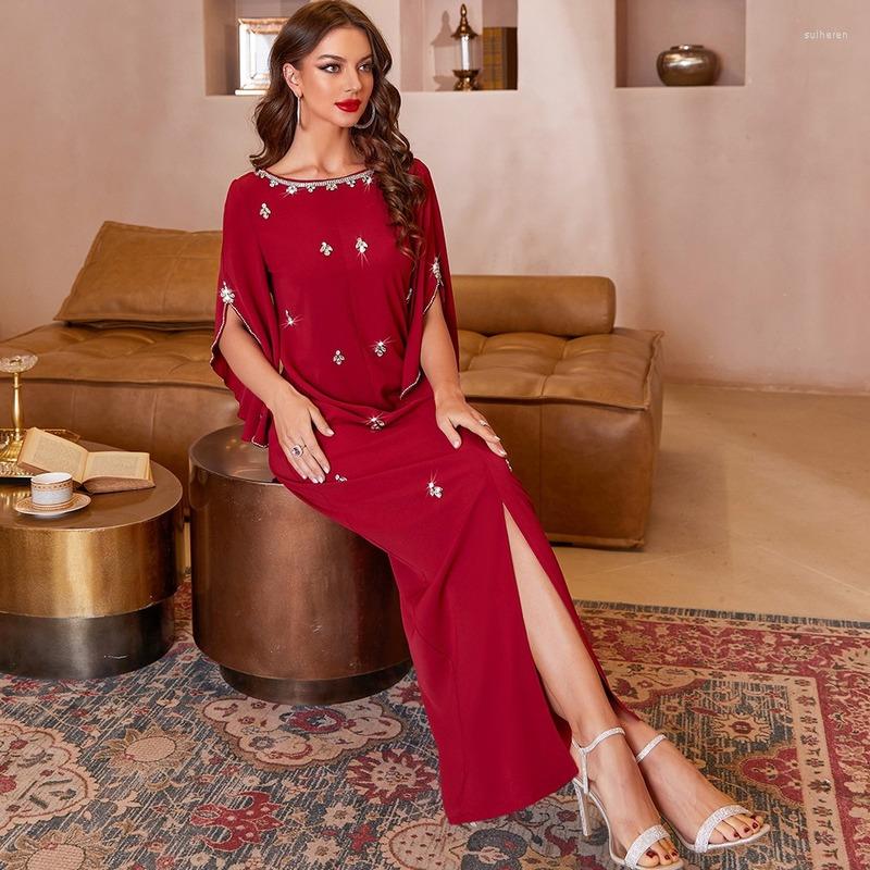 

Ethnic Clothing Muslim Dress Fashion Open Red Islamic Kaftan Abayas For Women Dubai 2023 Turkey Ramadan Abaya Femme Islam Abayat