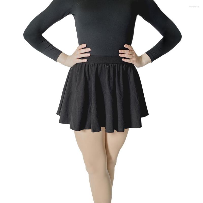 

Stage Wear Black Cotton/Lycra Pull-on Dance Skirts Red Kids Girls Ballet Dancewear Ladies Half Costume, White